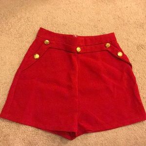 Missguided high waste military style shorts